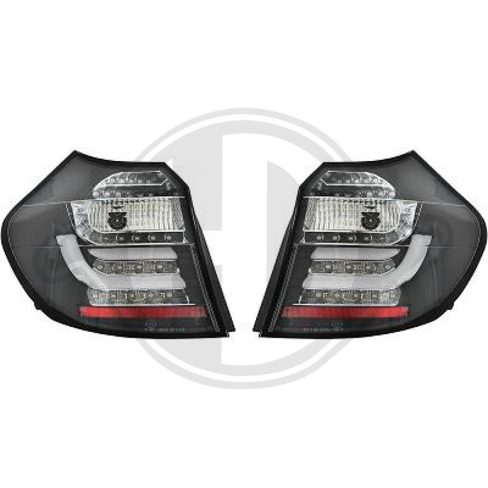 Fanali posteriori a LED set BMW Serie 1 E87 / E81 3/5 porte. 04-06 nero