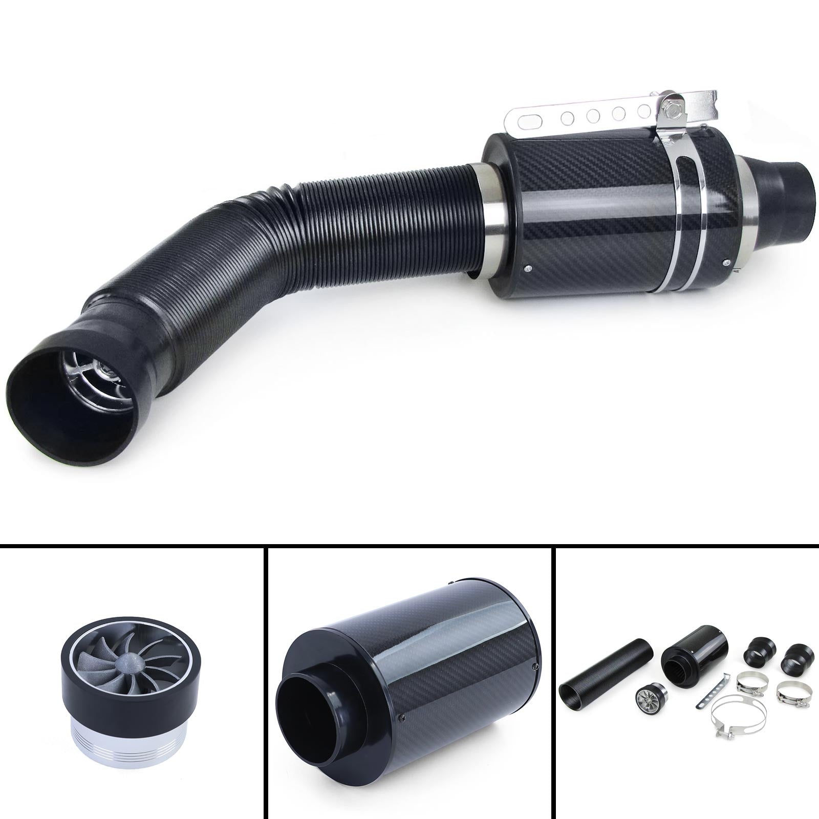 Kit aspirazione diretta carboon look con Airbox