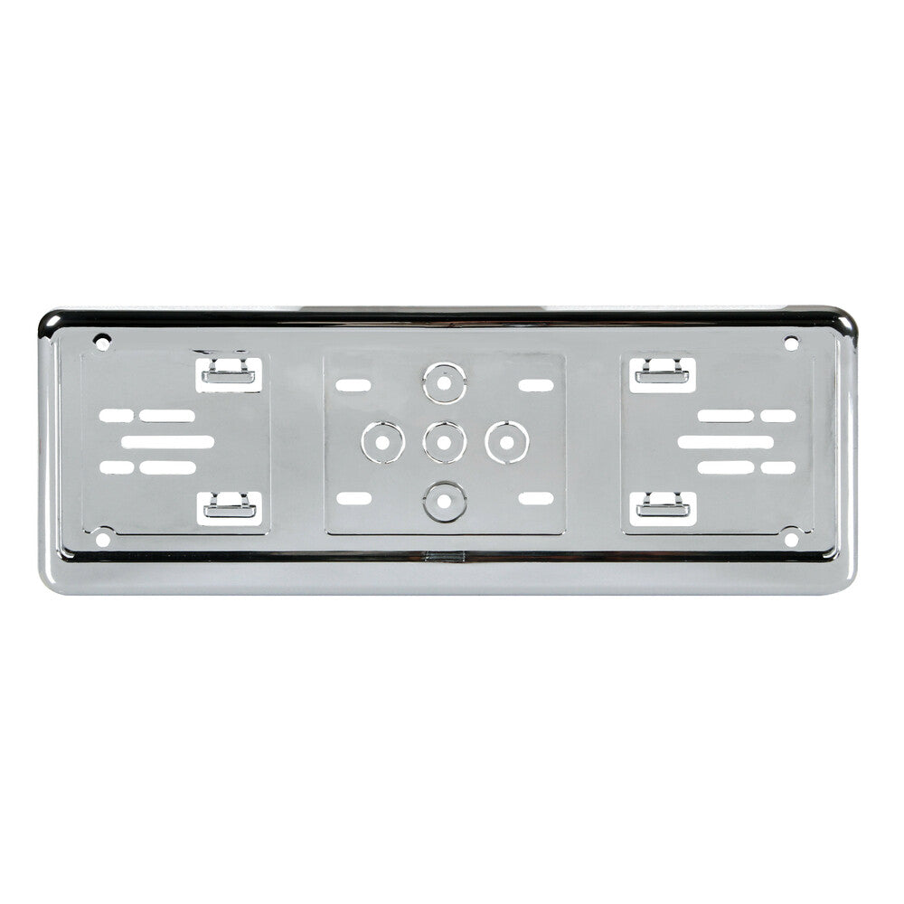 Portatarga anteriore in ABS - Cromo