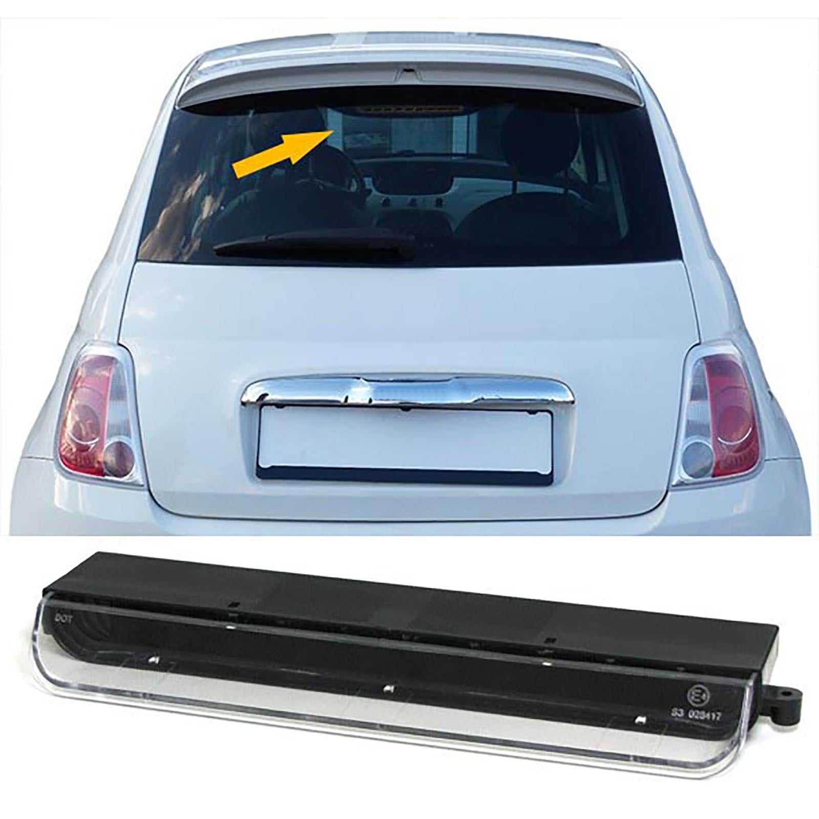 Fanale stop centrale fiat 500
