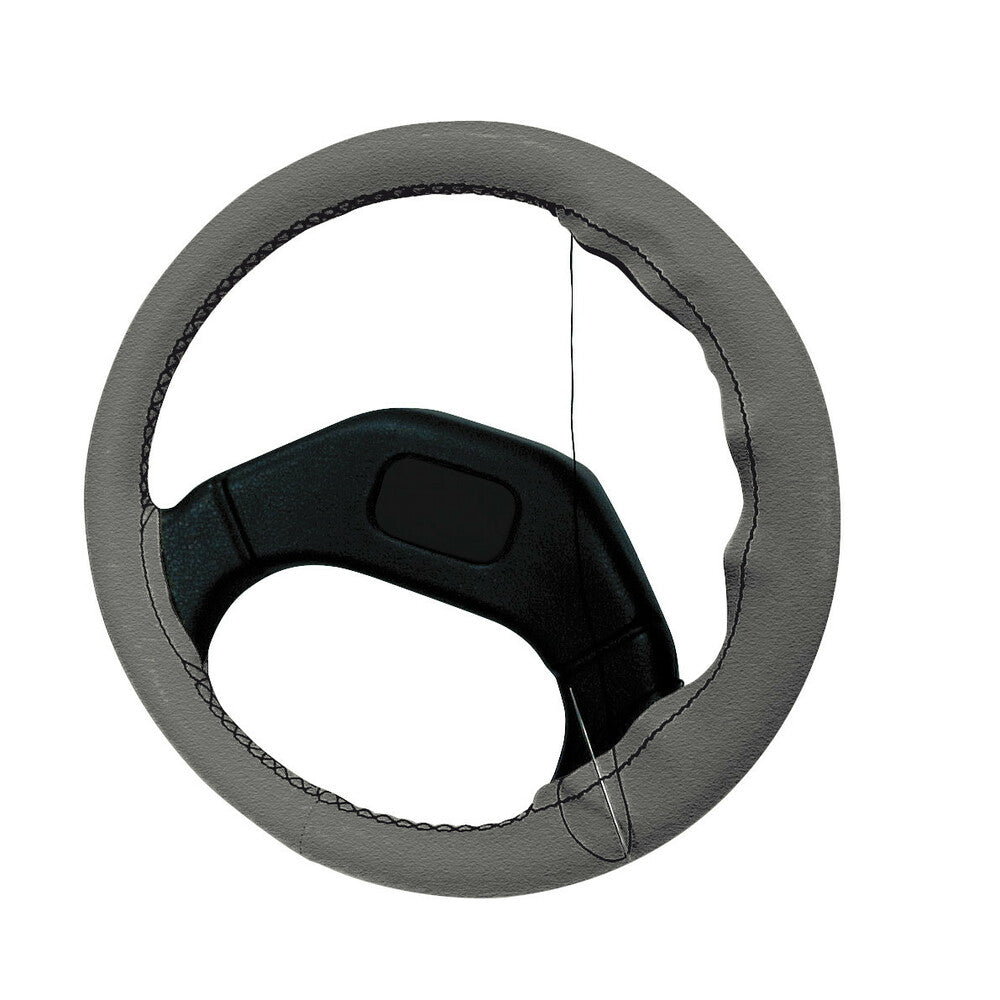 Coprivolante in pelle Grigio