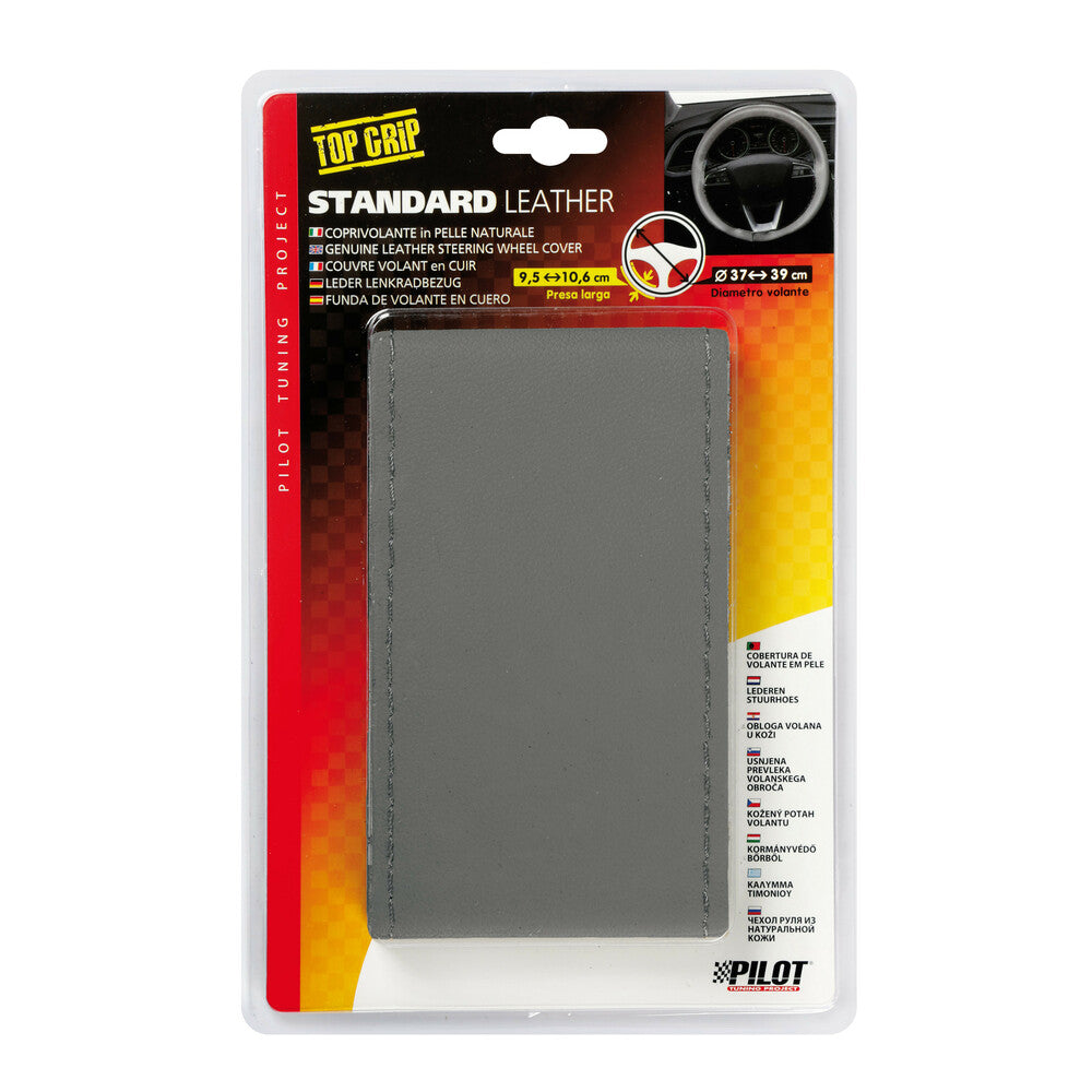 Coprivolante in pelle Grigio