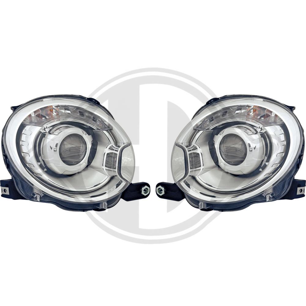 Fari fiat 500 2007/2015 - look abarth