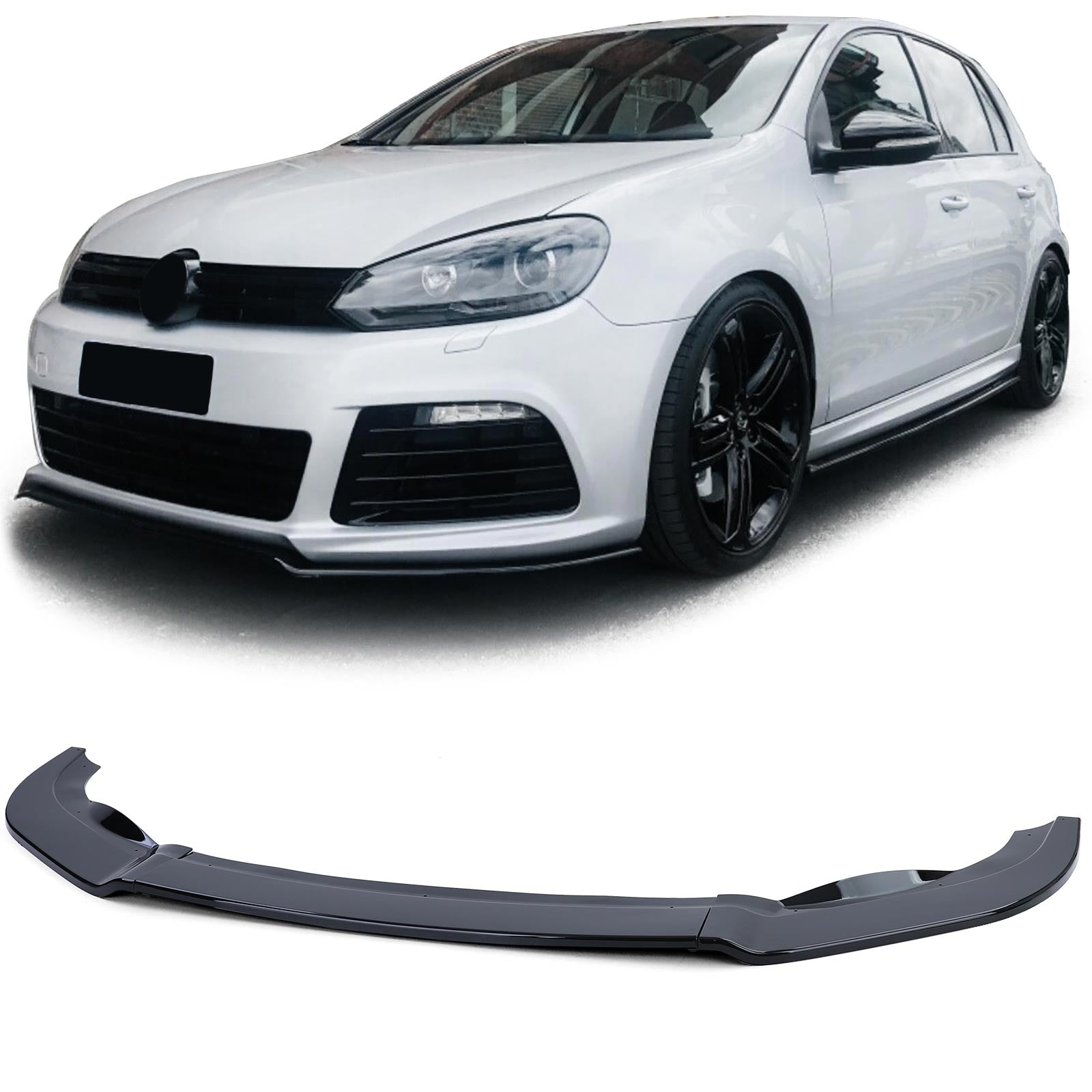 Splitter anteriore golf 6 r20 nero lucido