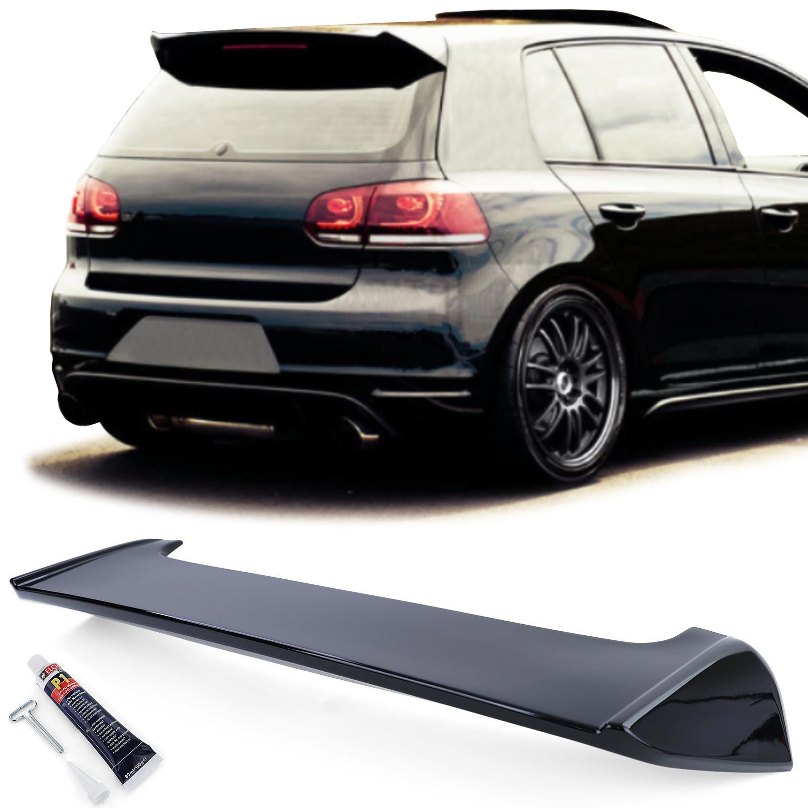 Spoiler golf 6 nero lucido