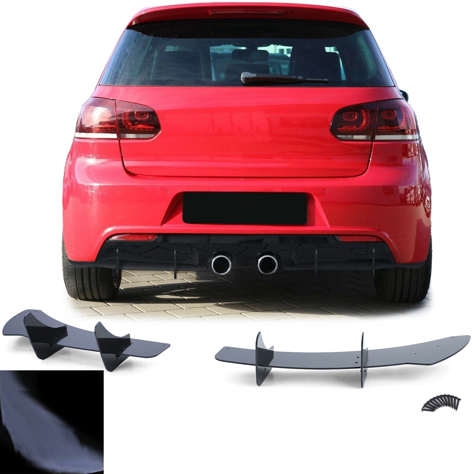 Splitter diffusore posteriore golf 6 R20