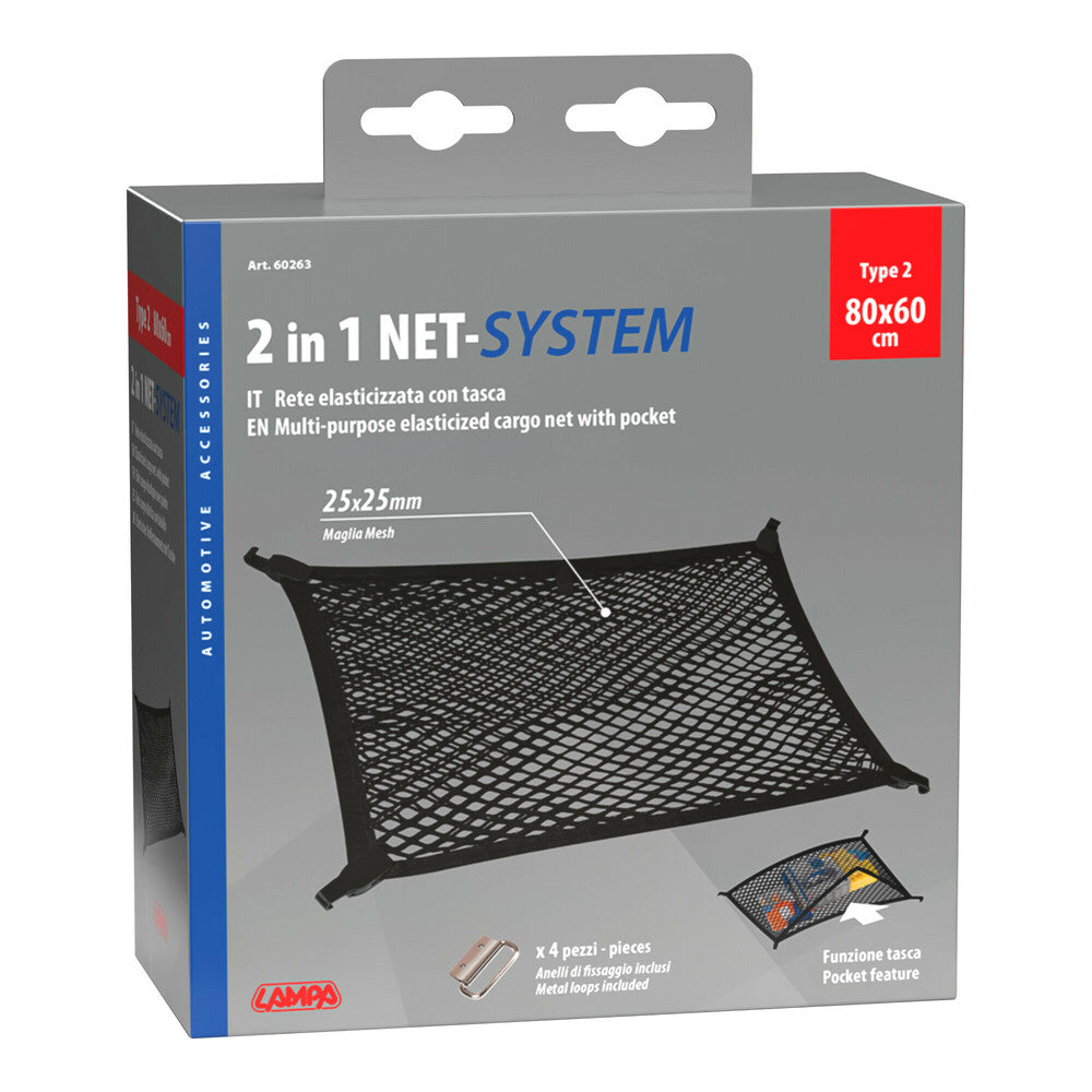 Rete fermacarichi elasticizzata - 80x60 cm