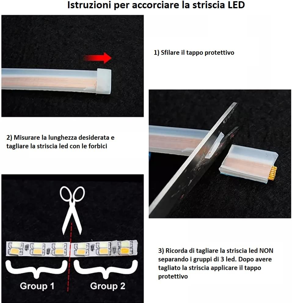 Strip led fari auto universali