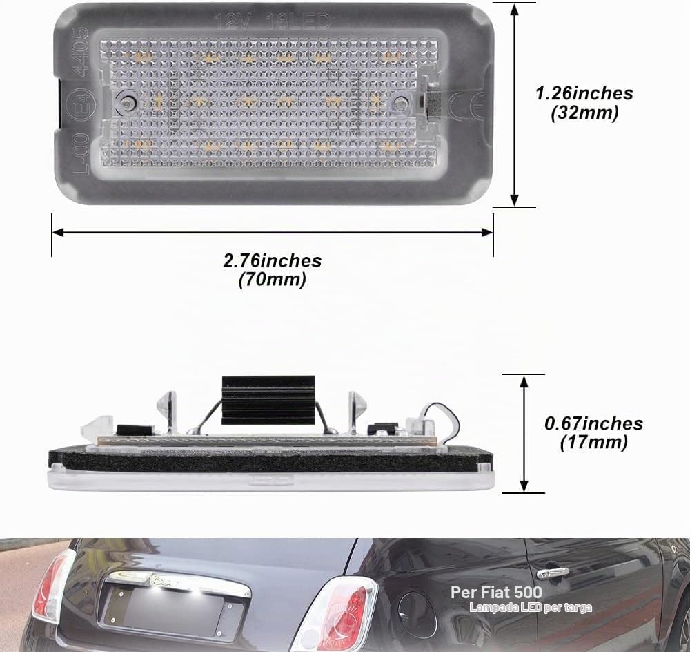 Plafoniere led targa 500 canbus