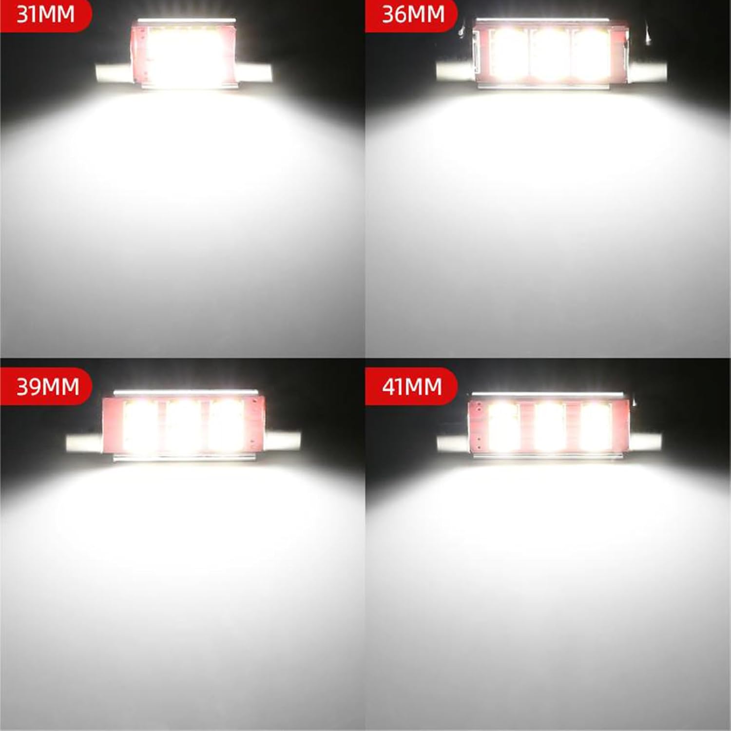 Coppia lampada led 41mm siluro