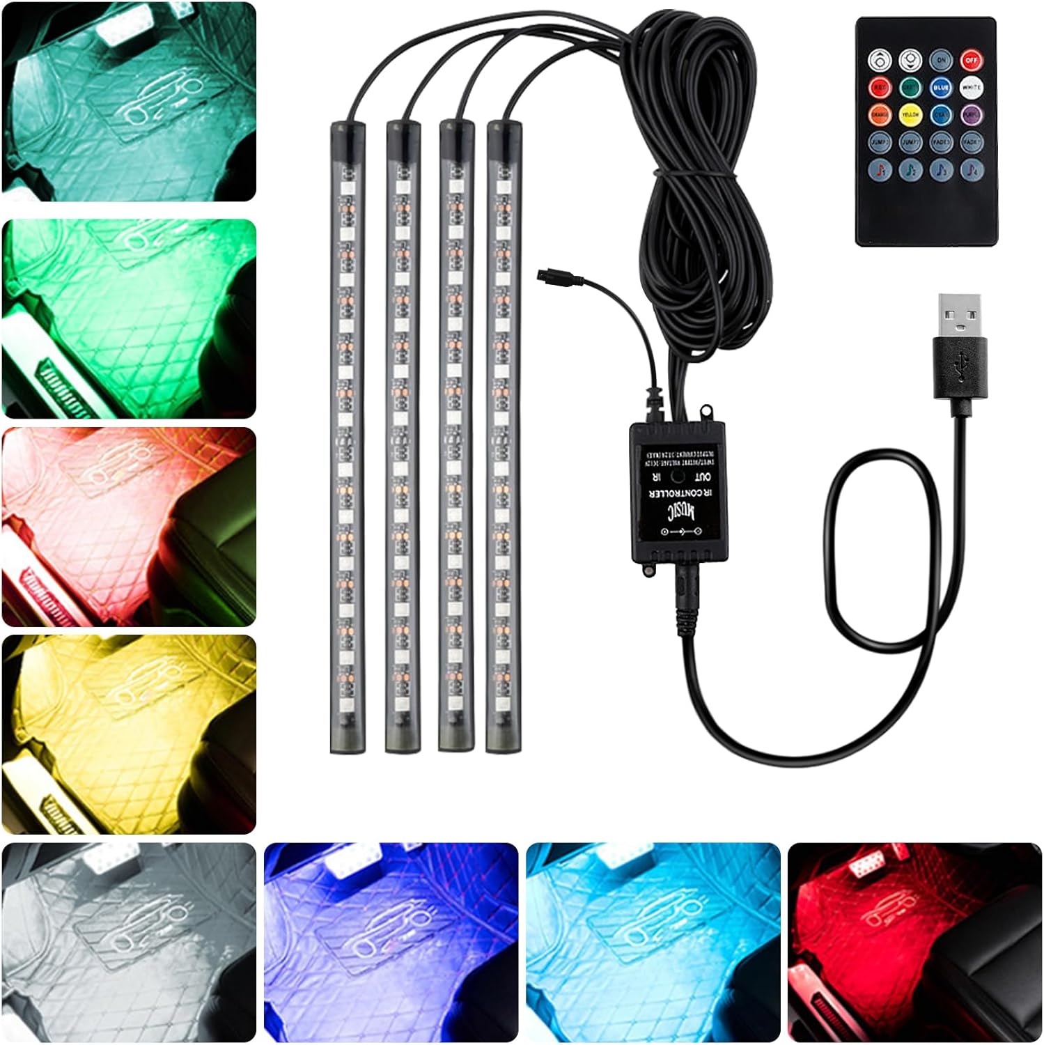 4 strisce led interno universali