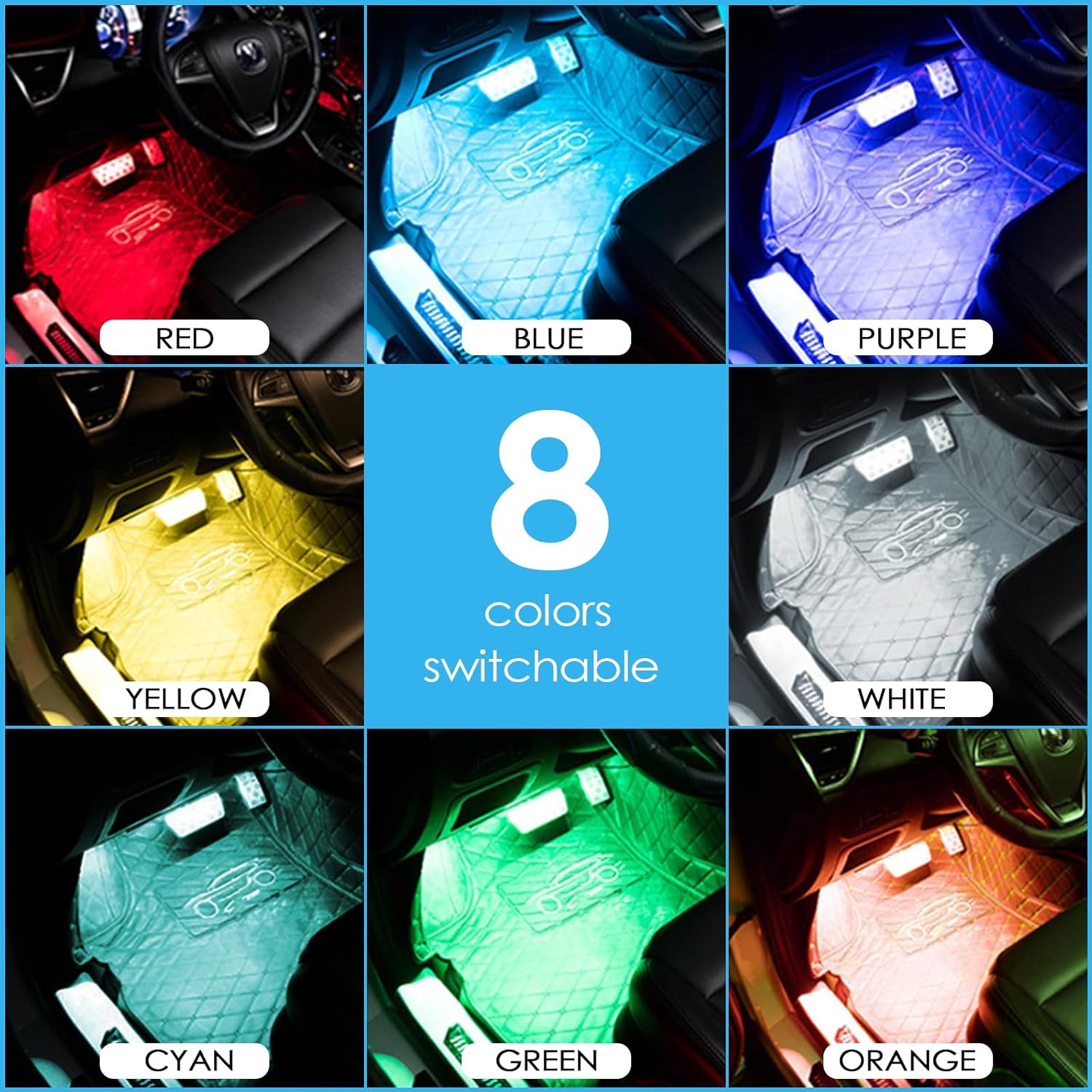 4 strisce led interno universali