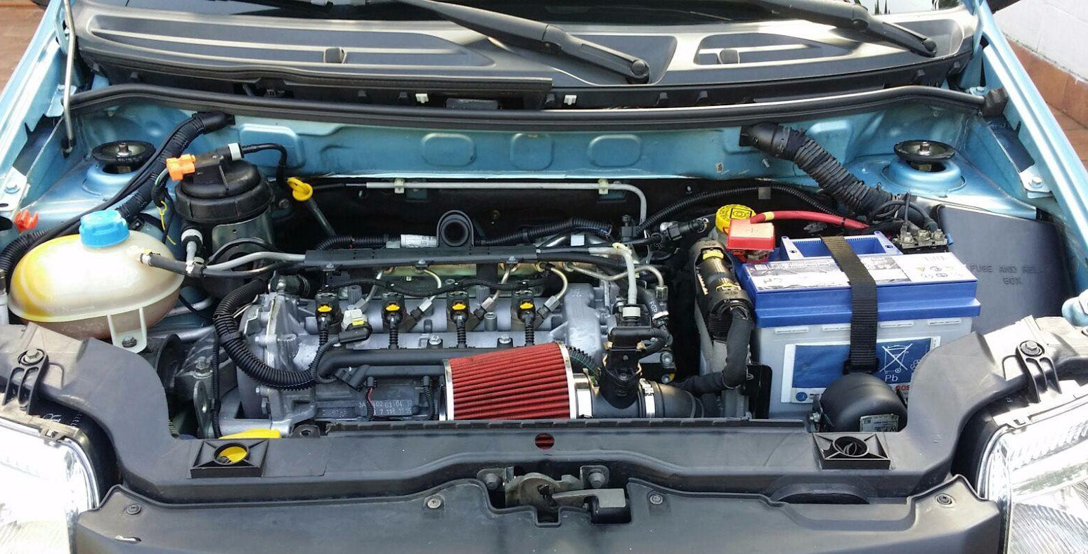 Filtro biconico elicoidale cotone rosso