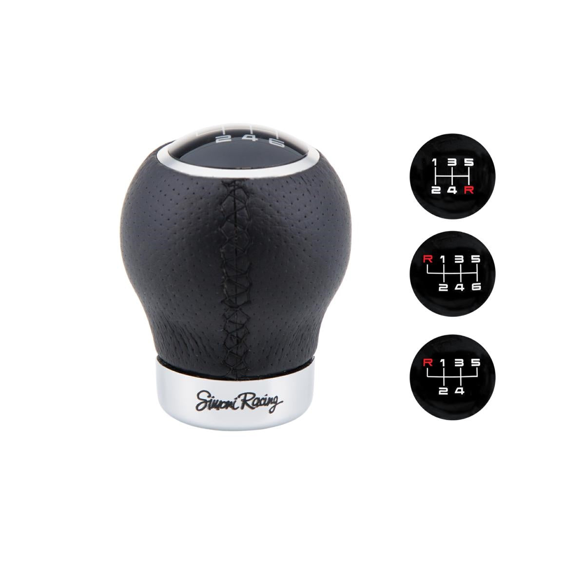 Pomello cambio Nero con numeri