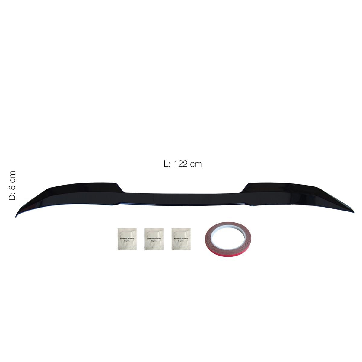 Spoiler universale da Baule o Tetto - Adesivo - Mod 2