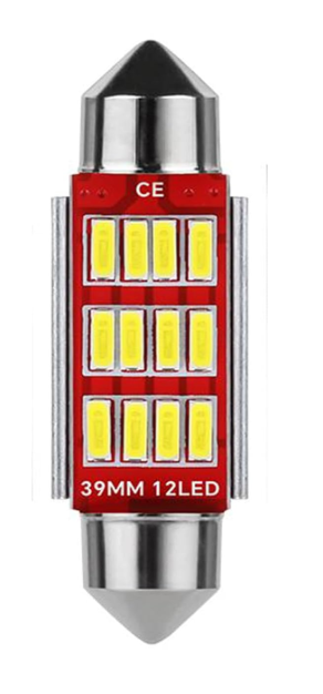 Coppia lampada led 41mm siluro