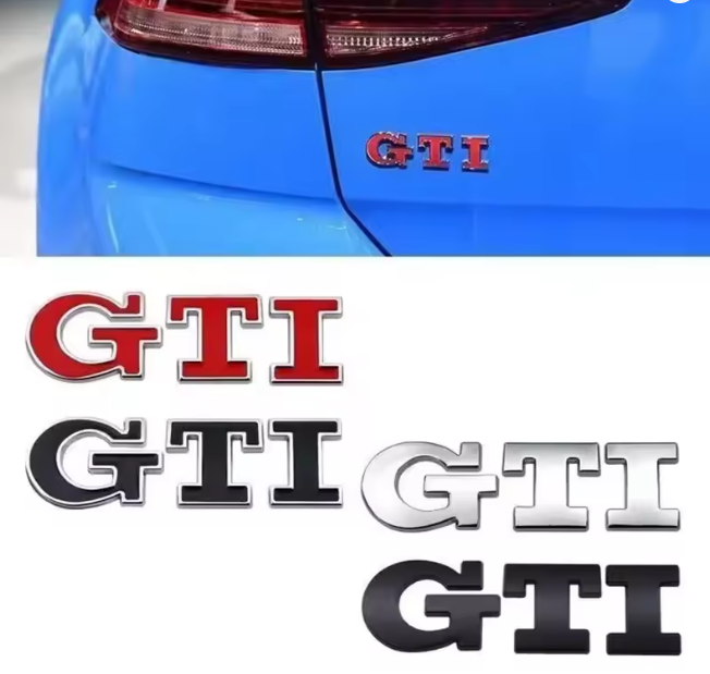 3D Logo In Metallo GTI