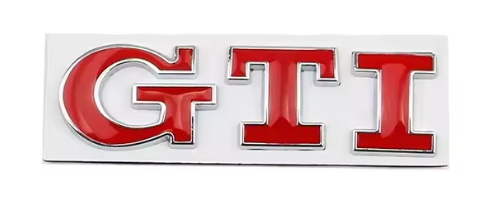 3D Logo In Metallo GTI