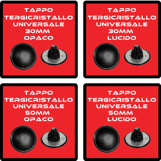Tappo tergicristallo universale