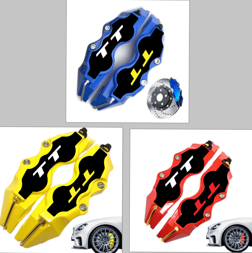 Cover pinza frteno universale - logo Audi TT fondo nero