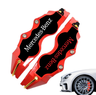 Cover pinza freno universale - logo Mercedes fondo nero