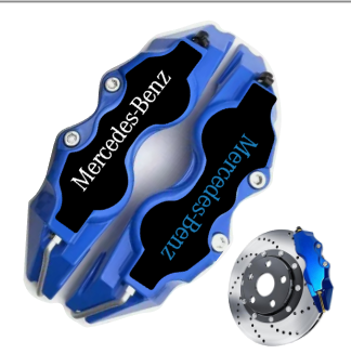 Cover pinza freno universale - logo Mercedes fondo nero