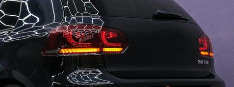 Fanali posteriori Full LED adatti per VW Golf 6 VI (2008-2013) dinamiche sequenziali