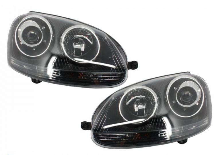 Fari Golf 5 GTI fondo nero 2°scelta