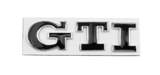 3D Logo In Metallo GTI