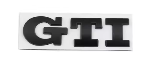 3D Logo In Metallo GTI