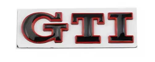 3D Logo In Metallo GTI