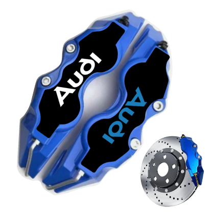 Cover pinza freno universali - logo audi fondo nero