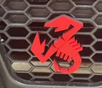 Scorpione Abarth per griglia paraurti posteriore