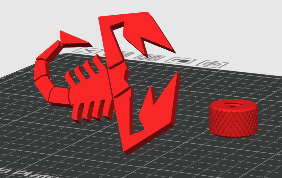 Scorpione Abarth per griglia paraurti posteriore