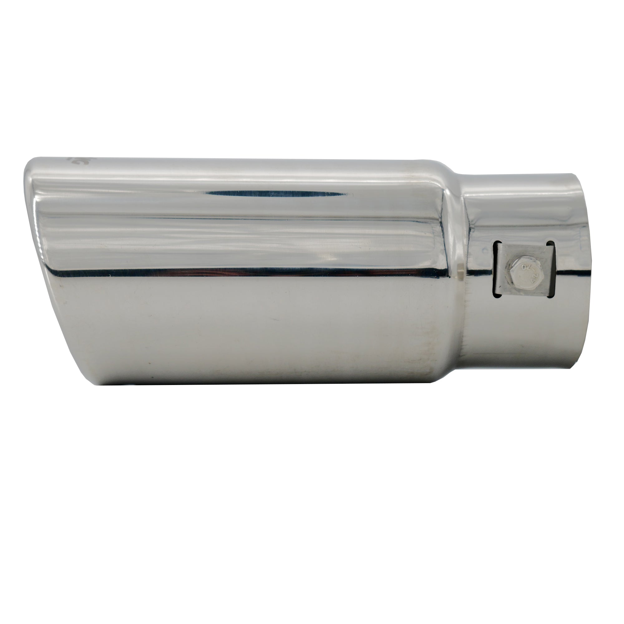 Terminale rotondo id 63mm inclinato acciaio inox