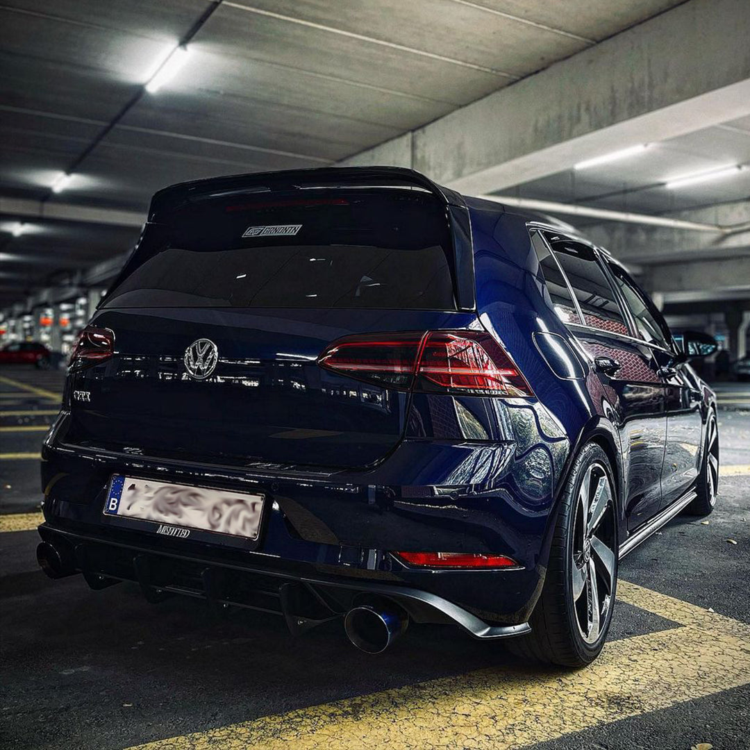 Terminale rotondo 115mm inclinato acc inox titanium look