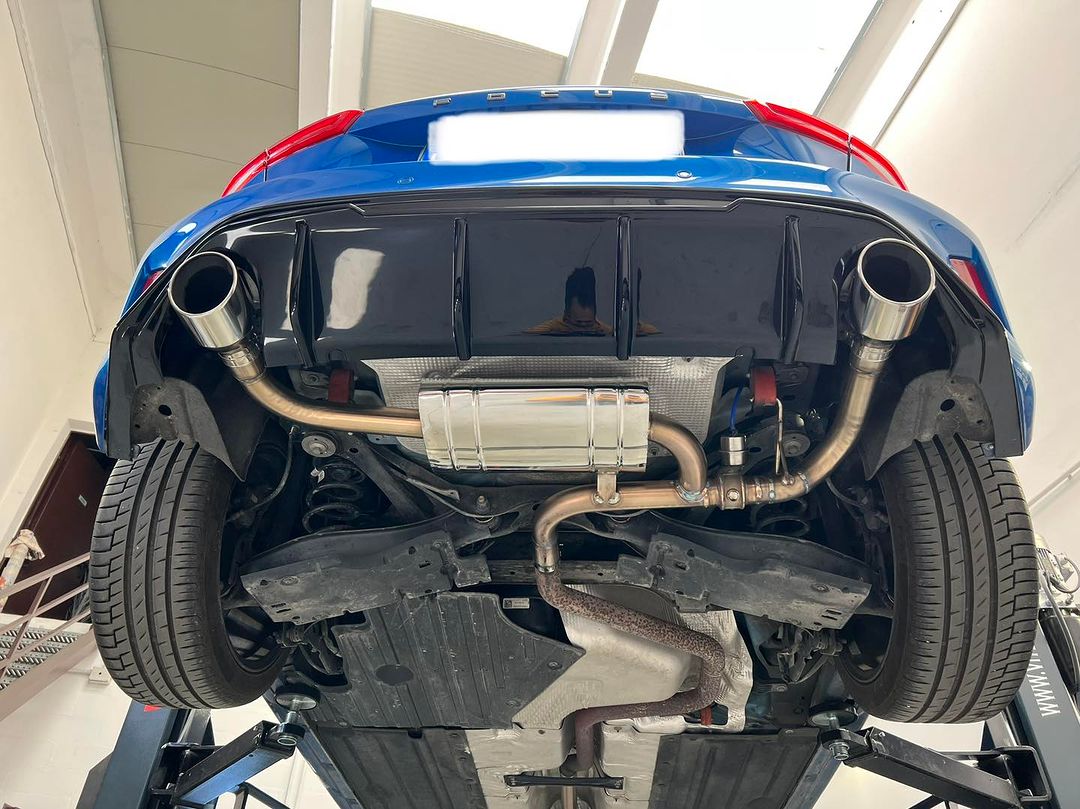 Terminale rotondo 115mm  inclinato acciaio inox