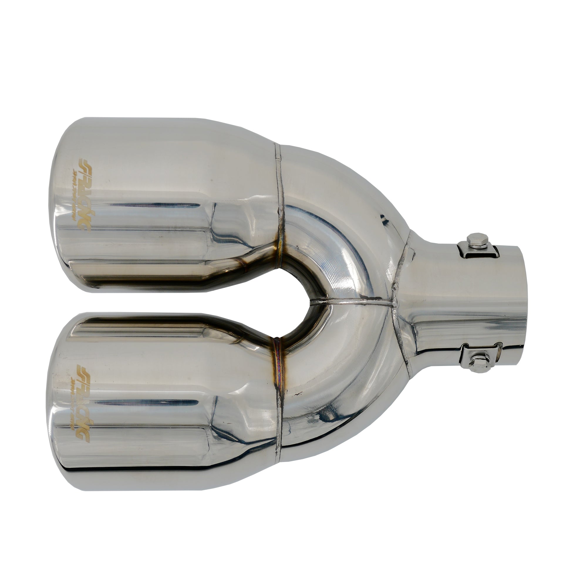 Terminale rotondo doppio acciaio inox