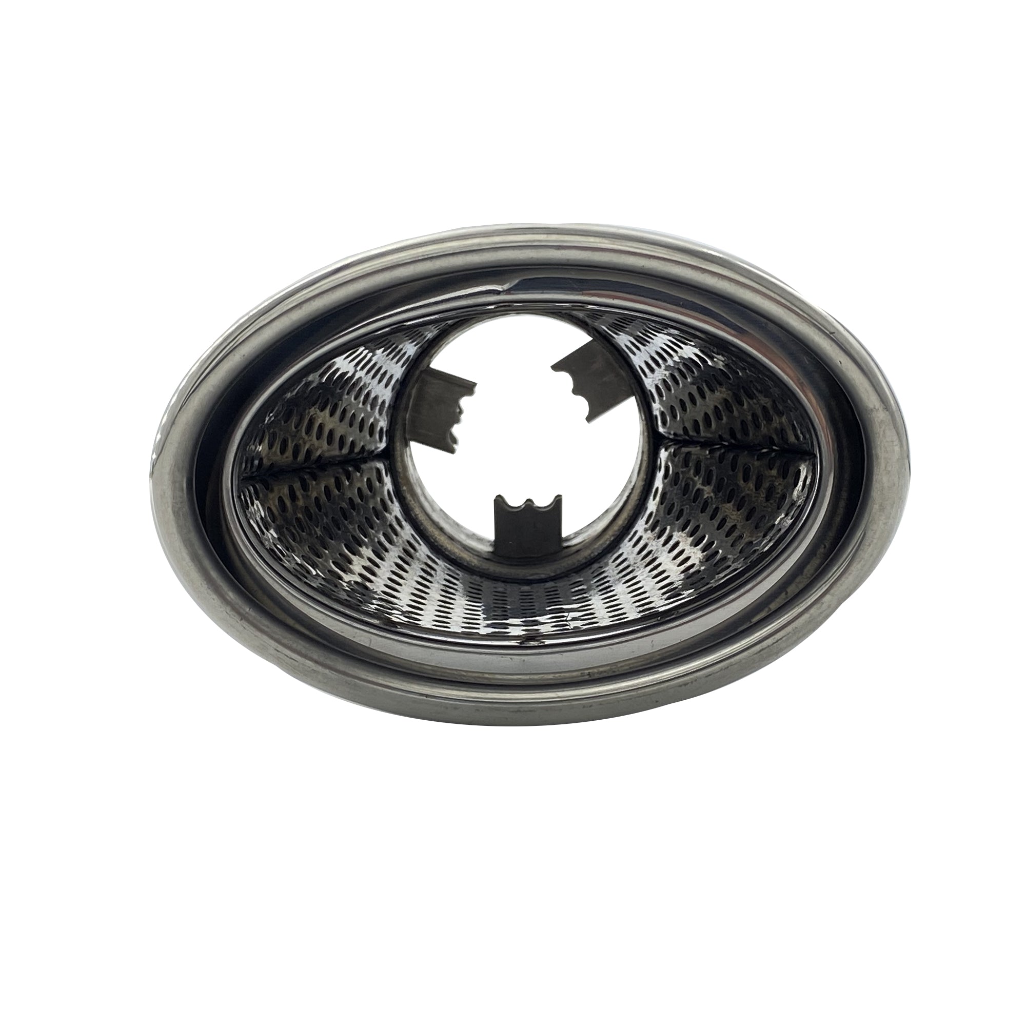 Terminale ovale inclinato acciaio inox