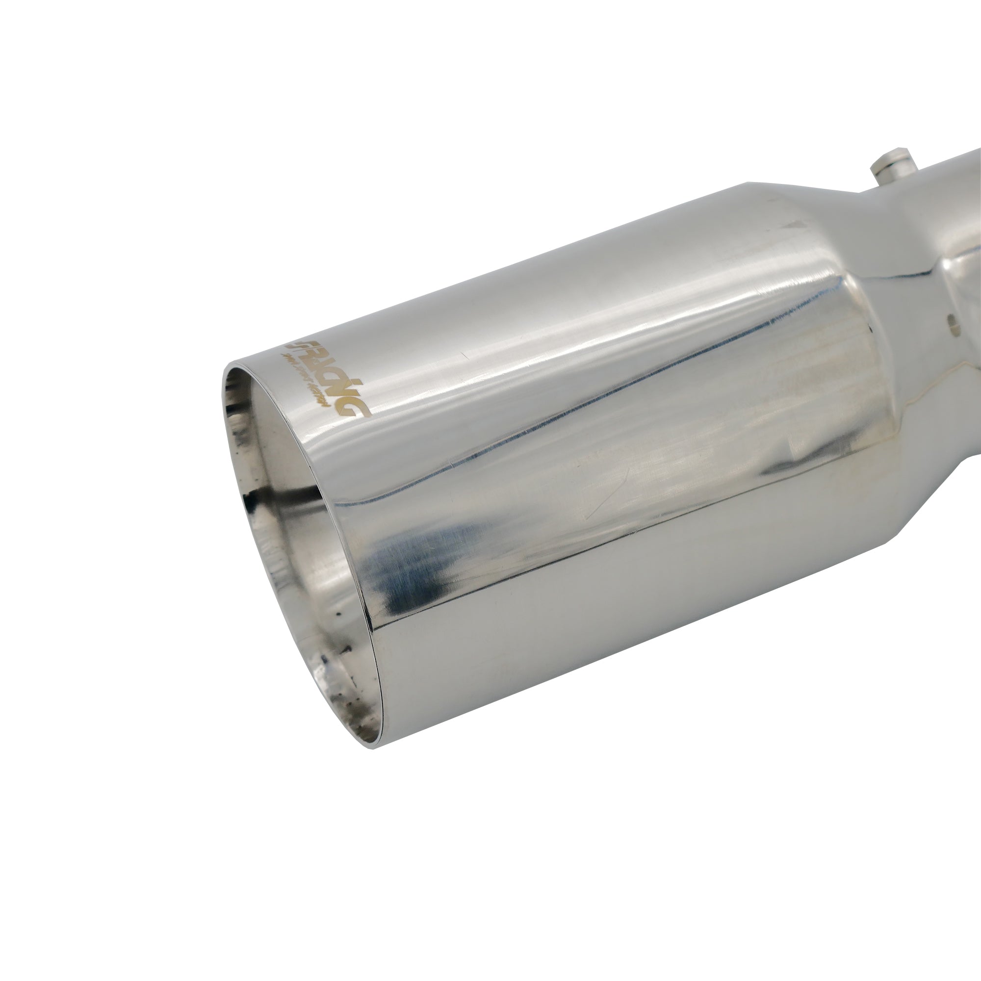 Terminale rotondo da 90mm  acciaio inox