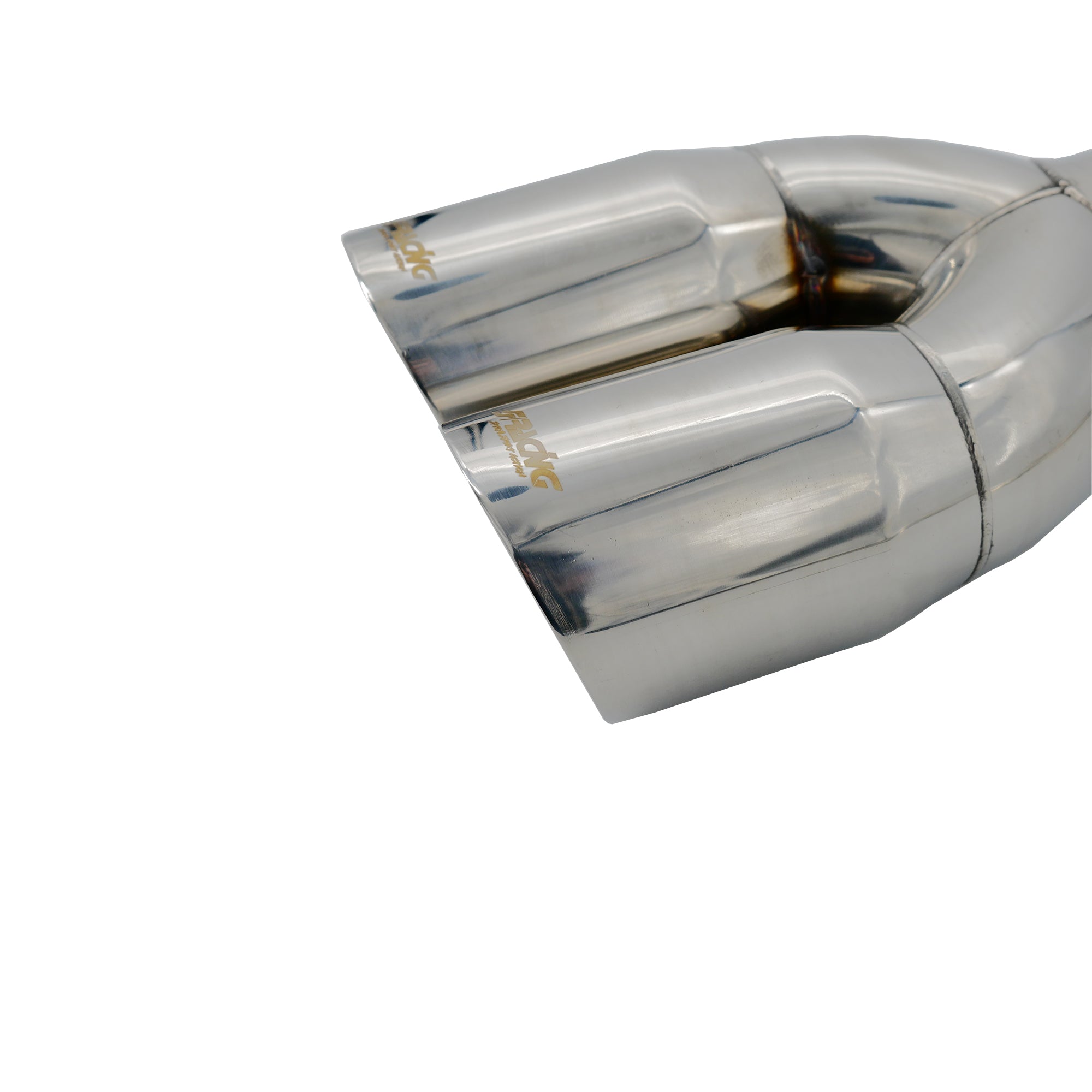 Terminale rotondo doppio inclinato acciaio inox