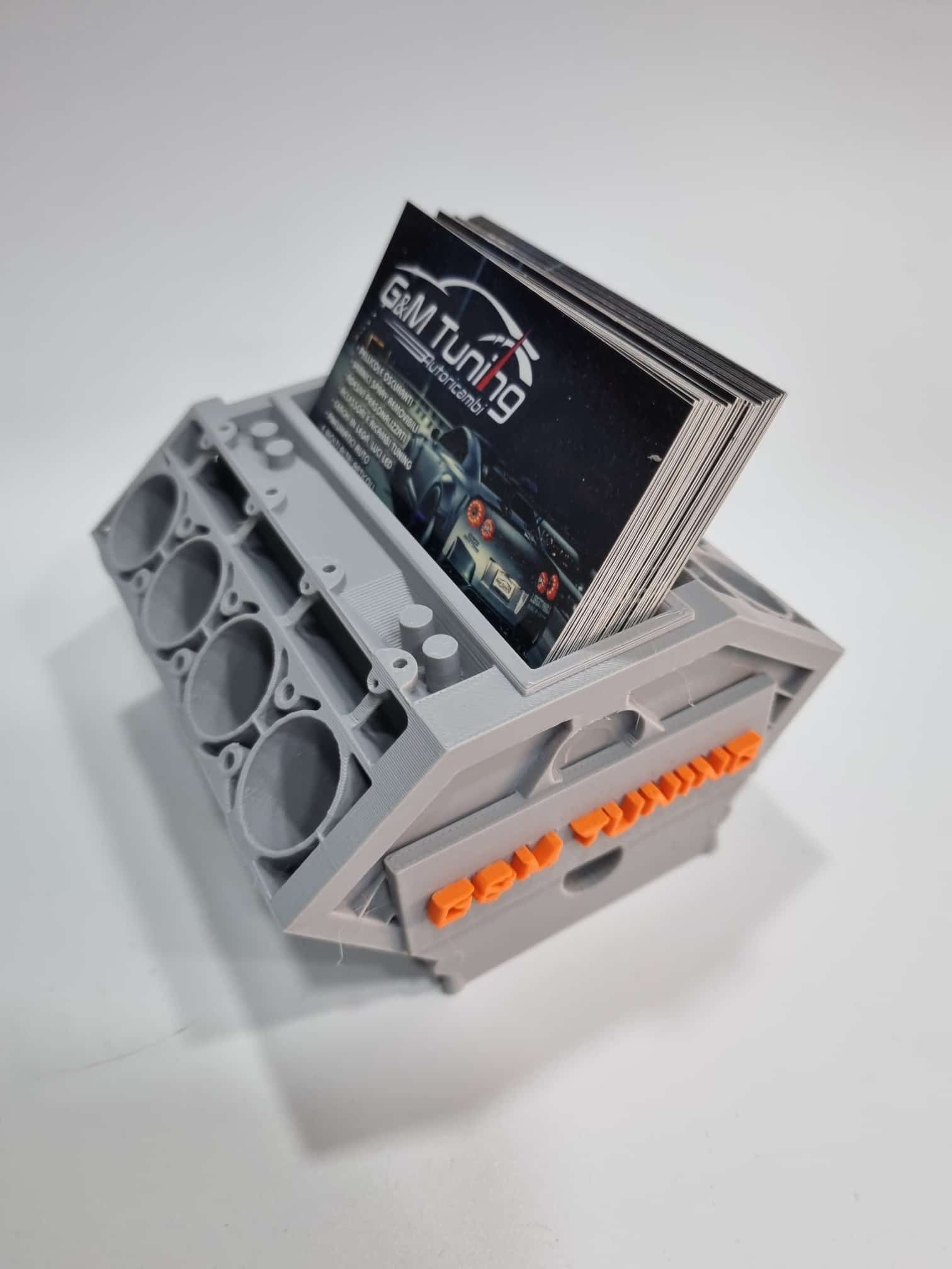 Porta biglietti da visita con logo personalizzabile