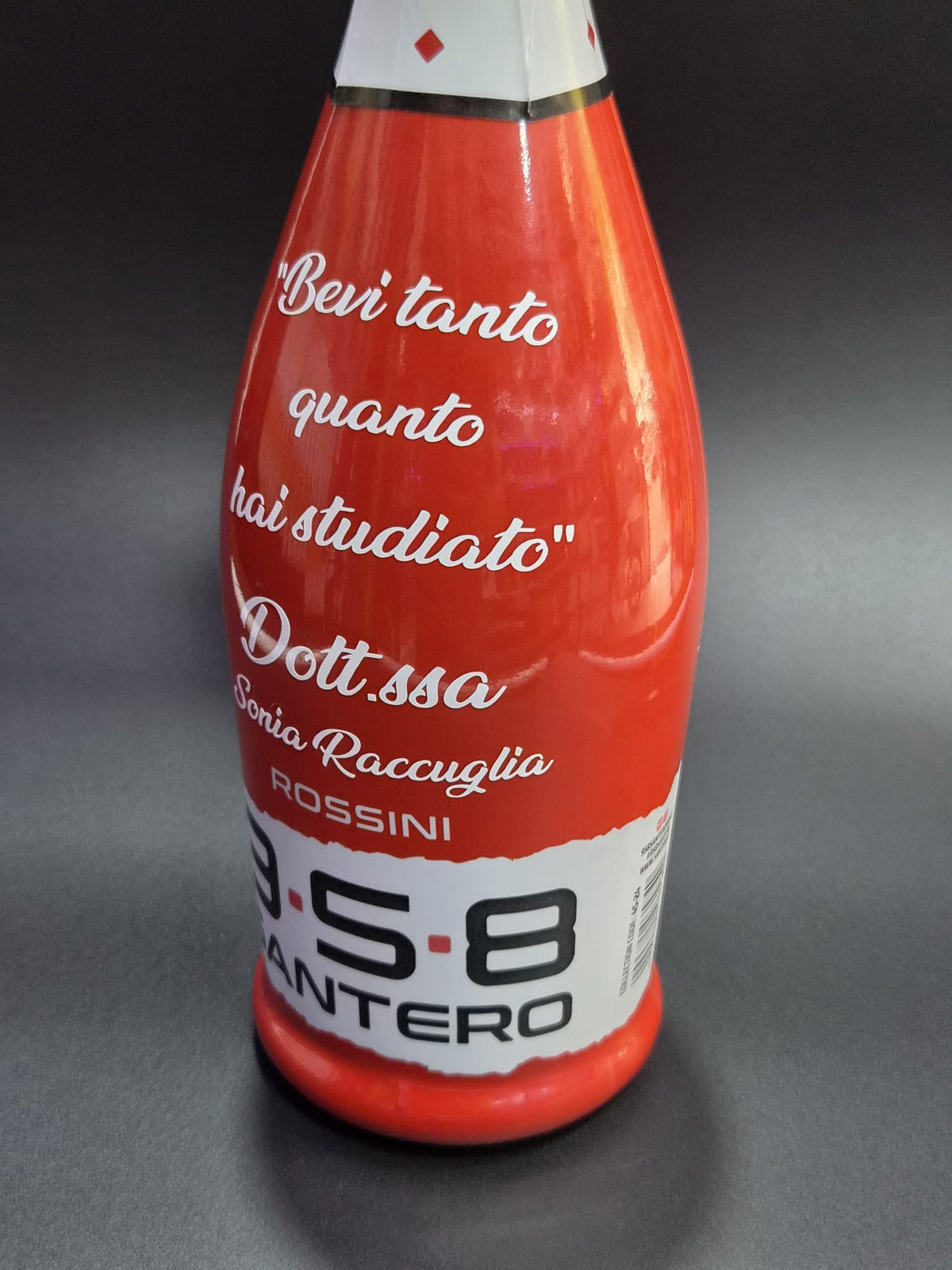 Bottiglia Santero personalizzata completa o solo adesivo