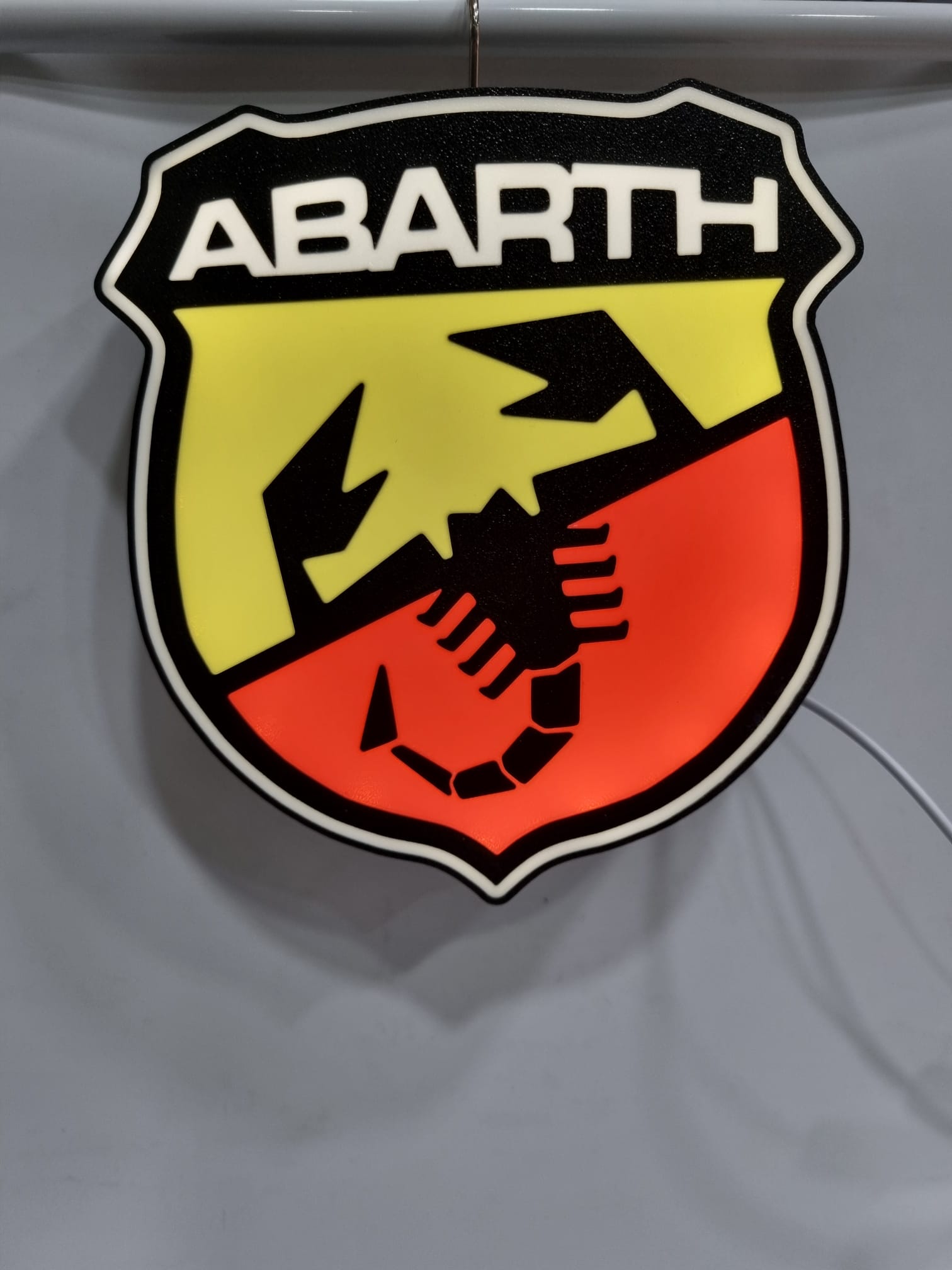 Lampada led logo Abarth