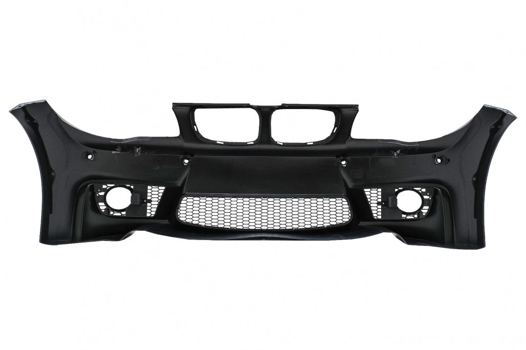 Paraurti anteriore adatto per BMW Serie 1 E81 E82 E87 E88 (2004-2011) Design 1M con SRA PDC