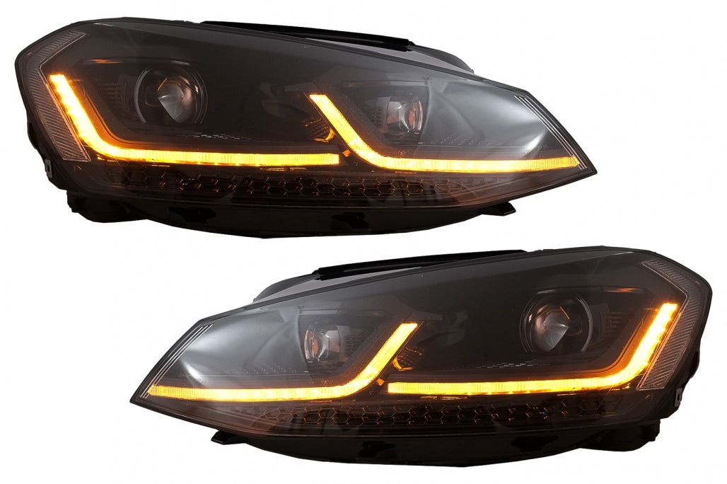 Fari a LED Bi-xenon Look adatti per VW Golf 7 VII (2012-2017) Facelift 7.5 GTI Design con luci di svolta dinamiche sequenziali
