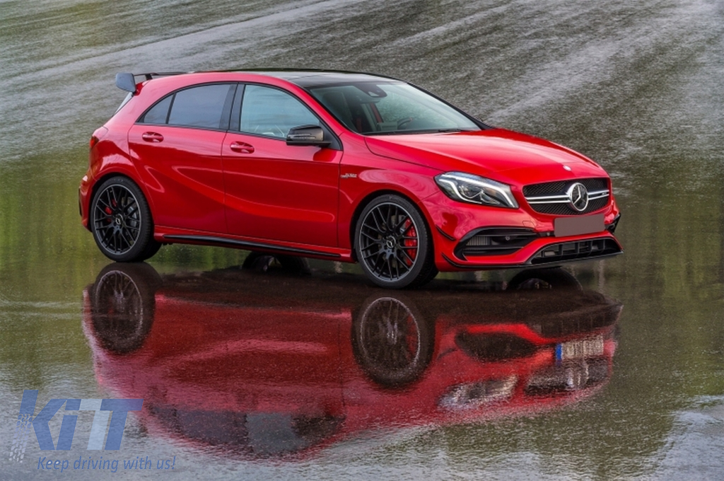 Paraurti anteriore adatto per Mercedes Classe A W176 (2012-2018) A45 Design Facelift Look