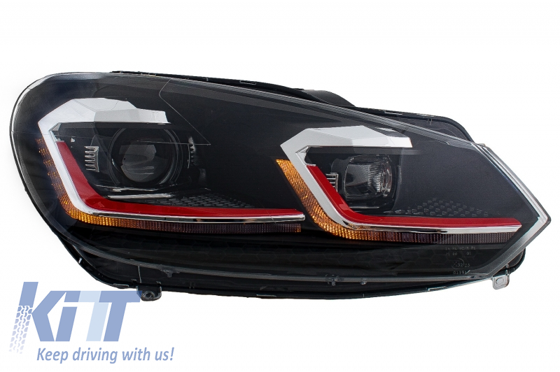 Fari a LED adatti per VW Golf 6 VI (2008-2013) con Facelift G7.5 Look Silver Luci di svolta dinamiche sequenziali
