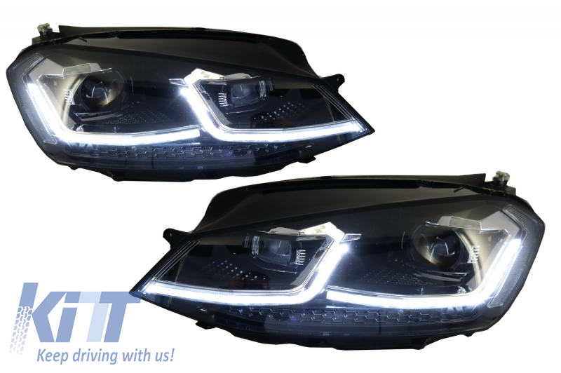 Fari a LED  adatti per VW Golf 7 VII (2012-2017) Facelift G7.5 GTI Look Luci di svolta dinamiche sequenziali