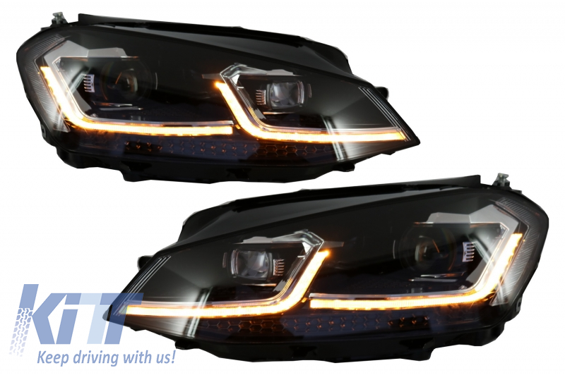 Fari a LED  adatti per VW Golf 7 VII (2012-2017) Facelift G7.5 GTI Look Luci di svolta dinamiche sequenziali